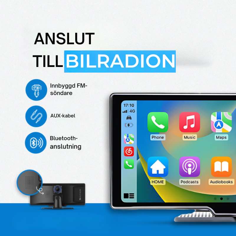 CarView Bil Display med fram & bakkamera