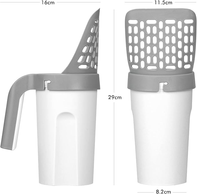 Quick Scoop kattsandspade med behållare