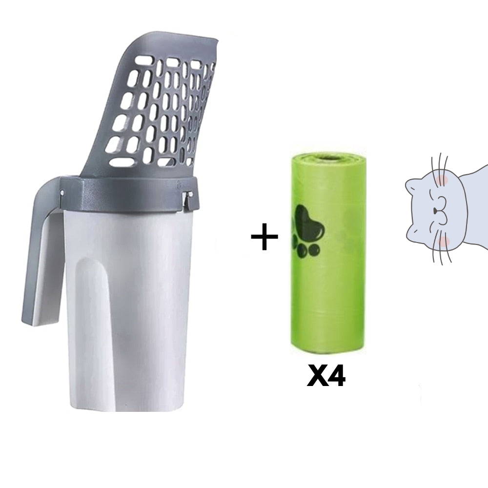 Quick Scoop kattsandspade med behållare